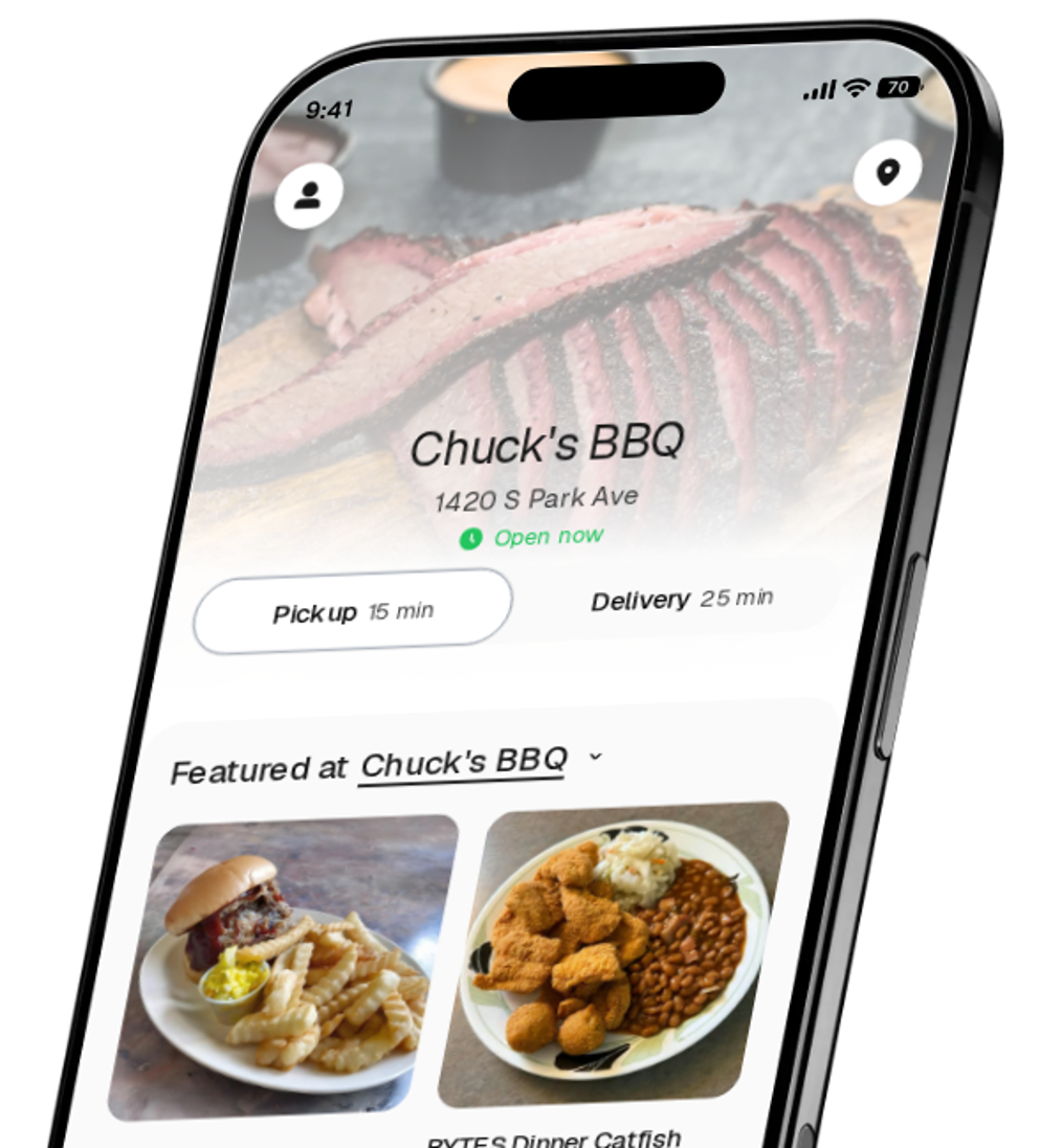 Chuck's BBQ app preview