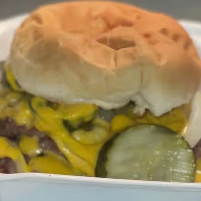 Double 1/4 Hamburger.