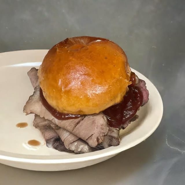 Beef Brisket Sandwich.
